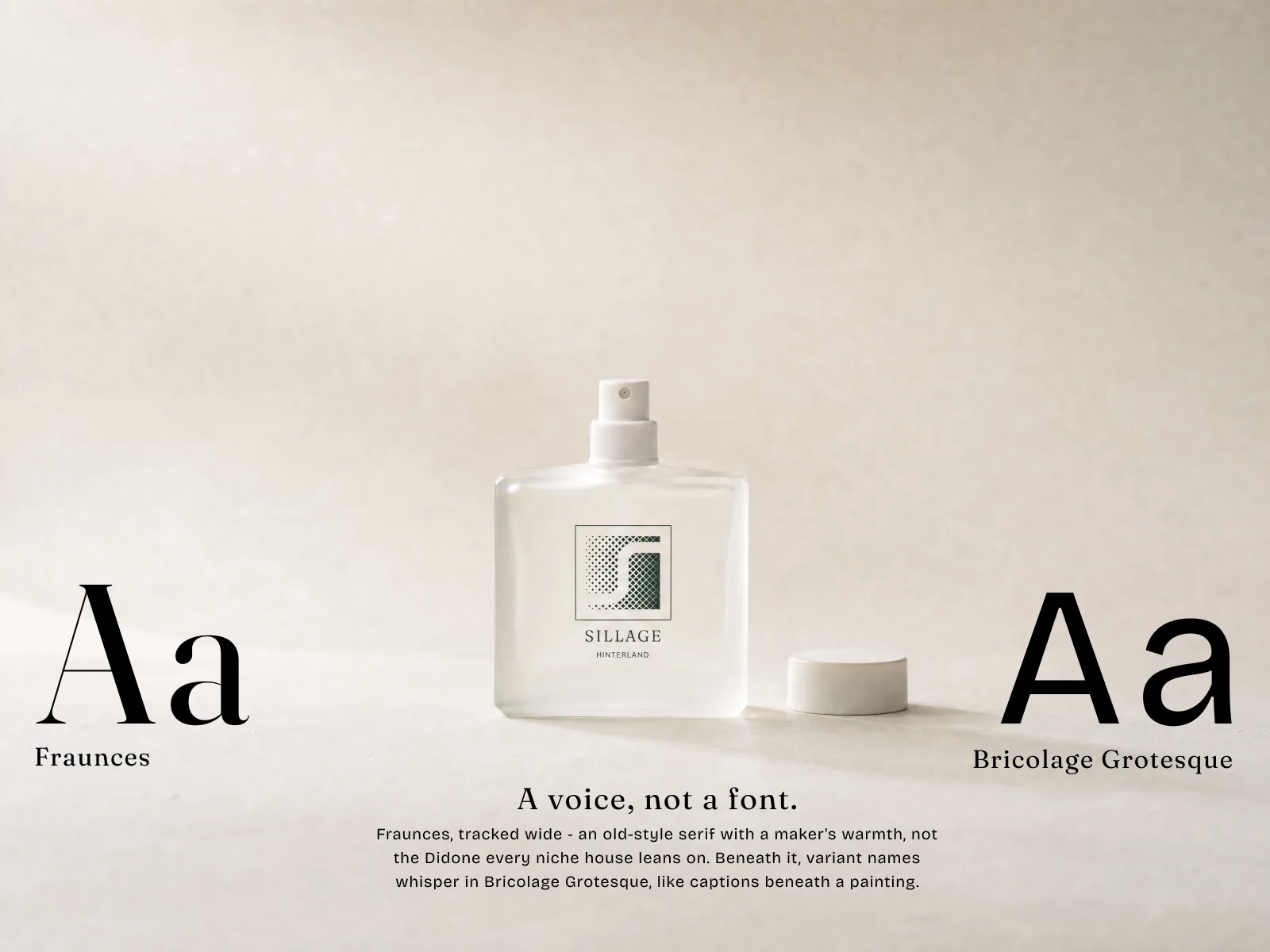 Sillage — typography system